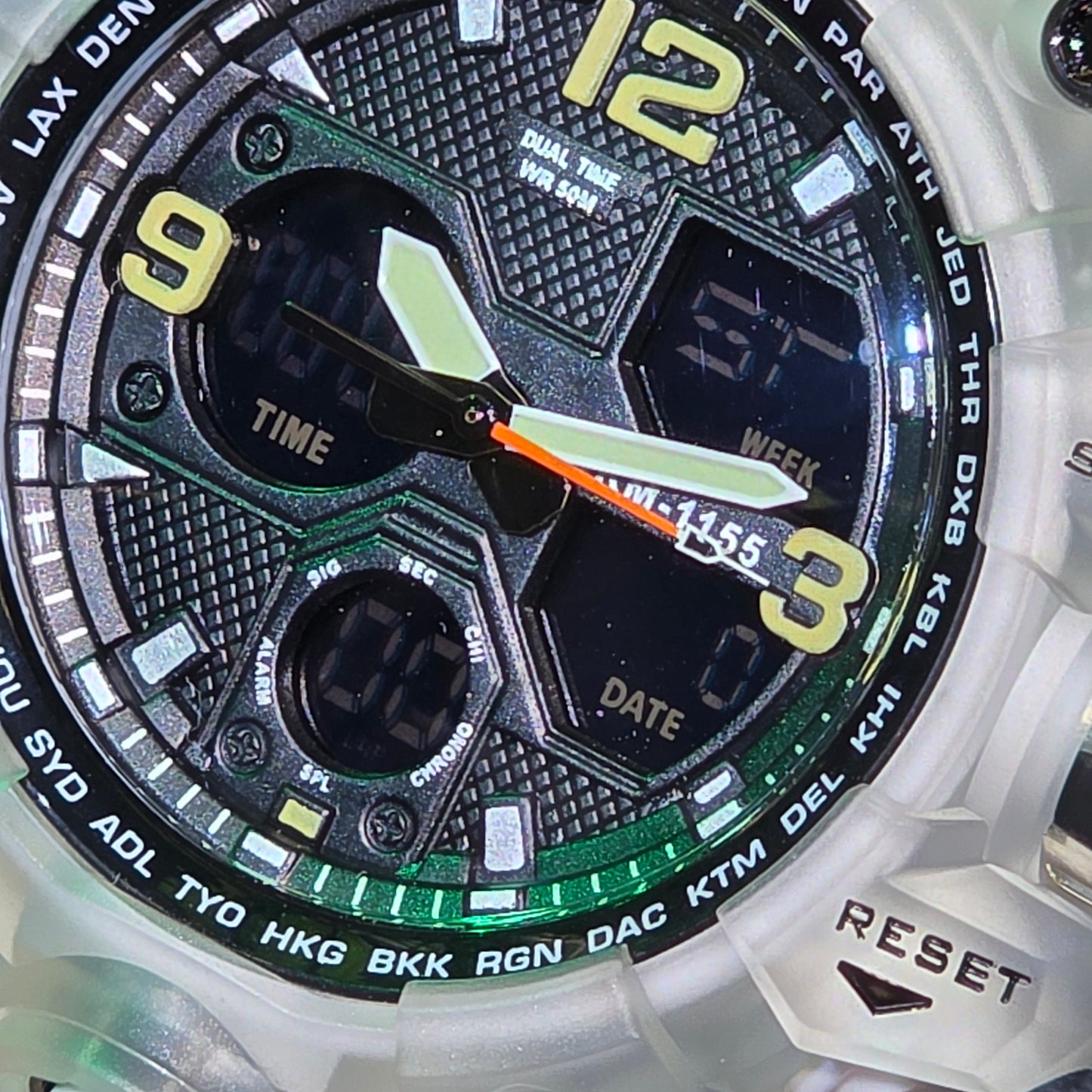 Skmei Montre Hommes- 1155B - Chrono-Blanc