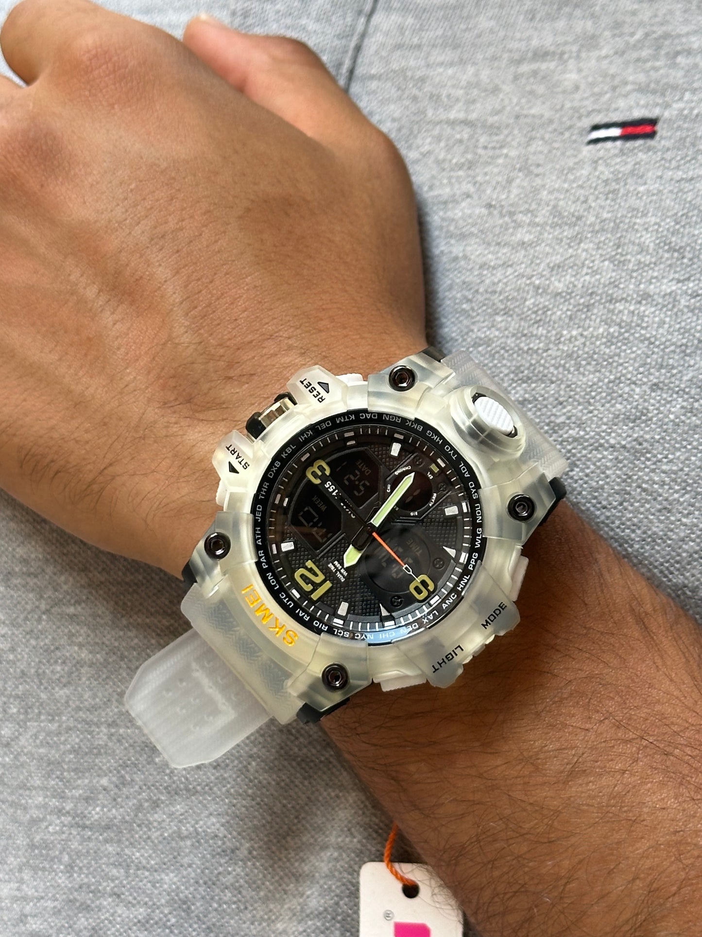 Skmei Montre Hommes- 1155B - Chrono-Blanc