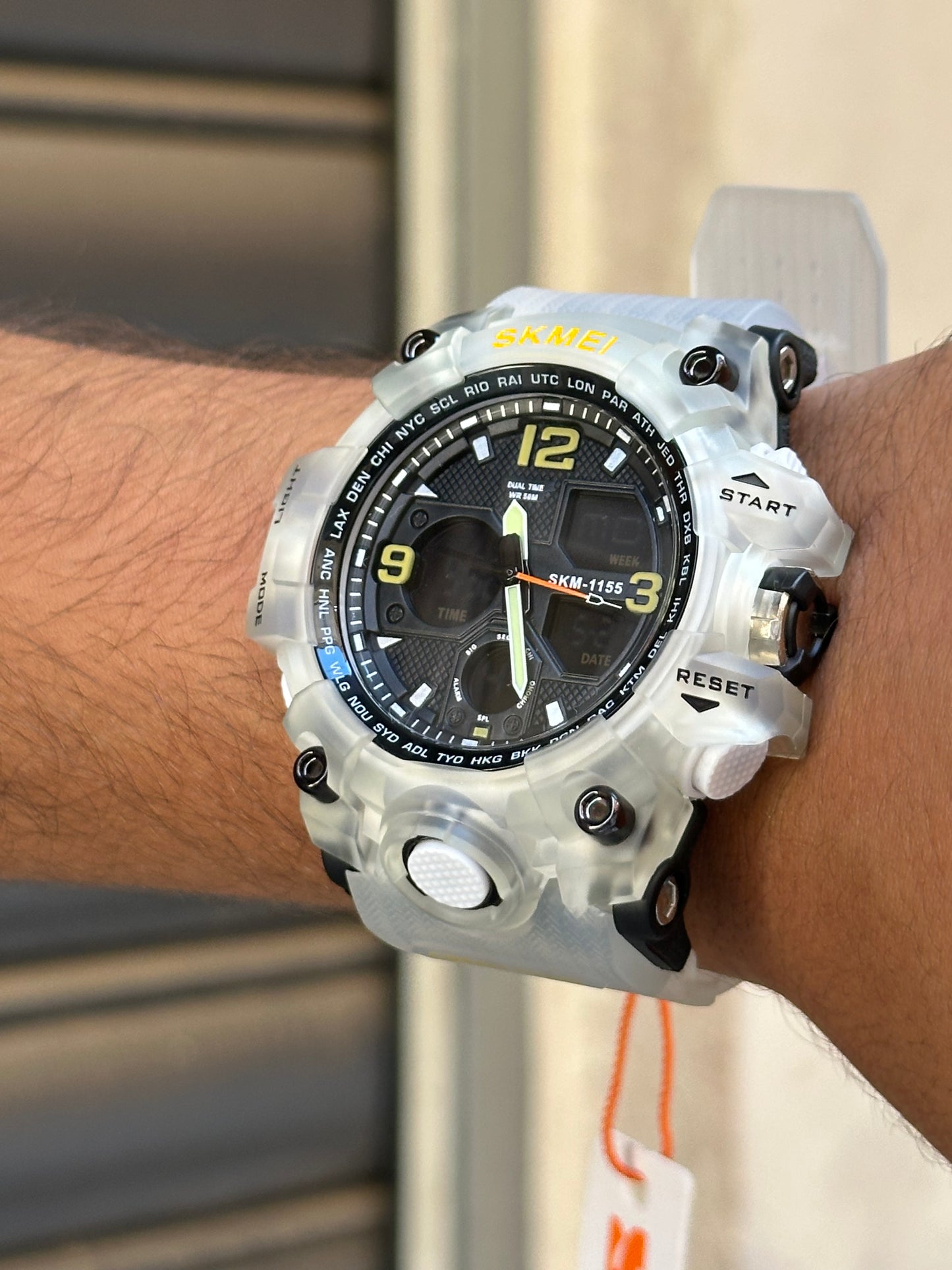Skmei Montre Hommes- 1155B - Chrono-Blanc